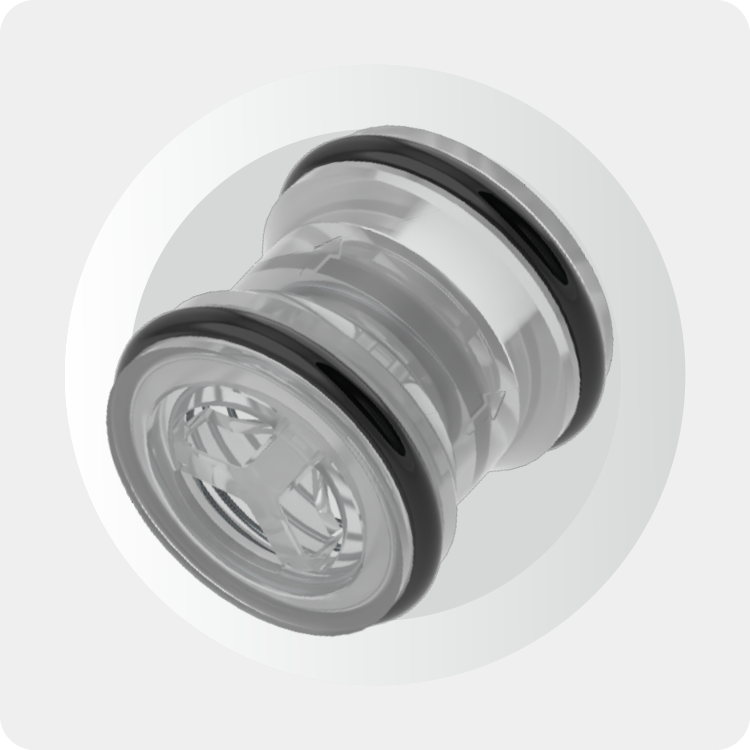 Poppet Check Valve Cartridges