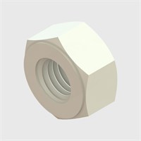 Natural Nylon Threaded Panel Mounting Nuts - Various Sizes