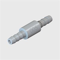 Polycarbonate Miniature Disposable Filter, 5 Micron Dutch Weave Stainless Steel Screen, 1/8" (3.2mm) ID Tube