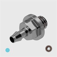 316 Stainless Steel 3/32" to 10-32 UNF Adaptors - Various O-ring Materials