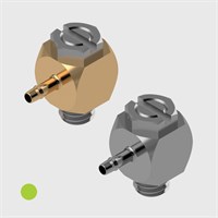 Easy Barb Elbow Banjo Adaptors, 1/16" to 10-32 UNF Male Thread - Various Materials 