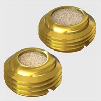 Flush Mount Brass Silencers, Sintered Bronze Element