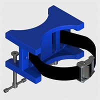 Bench Mounted Cylinder Support Bracket c/w Strap