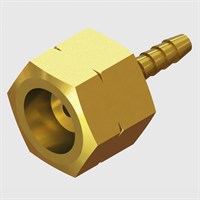 G3/8" Female Nut L/H x 3/16" Hosetail, Brass