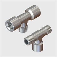 Nickel Plated Brass - Tees - Various Sizes