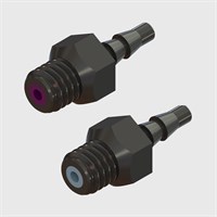 10-32 Thread x 1/16" Barb, Polysulfone Housing and Polycarbonate Insert