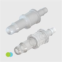 3/32"- 1/16" Rigid Barb Reducing Connectors - Various Materials