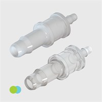 1/8"- 1/16" Rigid Barb Reducing Connectors - Various Materials