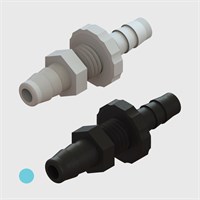 .170" x 1/8" Multi-Barb Tube to Tube Reducing Panel Mounts - Various Materials