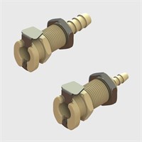 Thumb Latch Couplings - 1/8" Flow, Sockets, Non-Valved - Polypropylene - Q2 Series