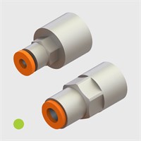 Nickel Plated Brass - Straight Female Adaptors - Various Sizes
