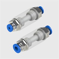 Push-In Serviceable Filters, 5 micron - Clear Polycarbonate body