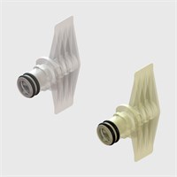 Twist Lock Plug Couplings, Shut-Off Female Pouch Fitment